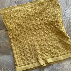 Anthropologie laced stretch Strapless Tube Top shelf bra lined M/L